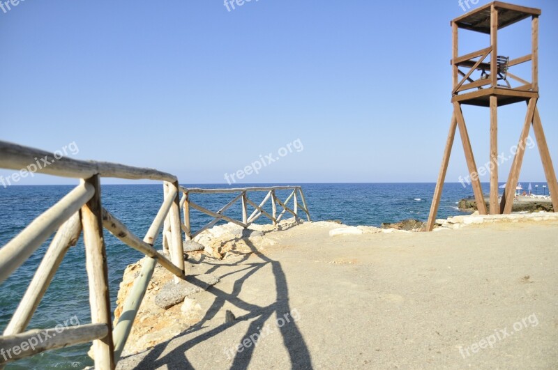 Greece Crete Beach Sea Sandy Beach