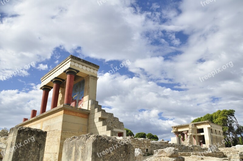 Greece Crete Heaven Knossos Ruin