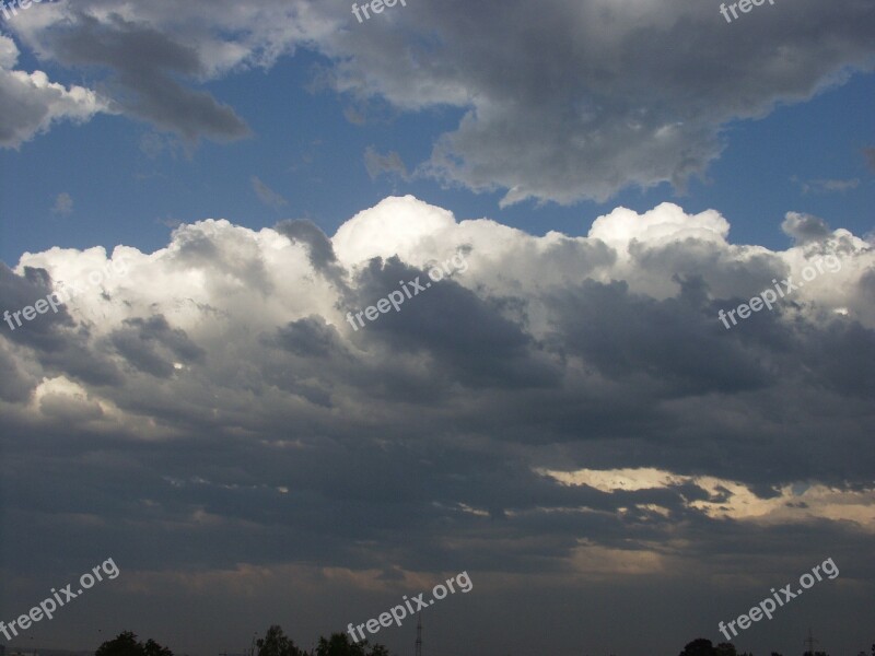 Sky Clouds Forward Landscape Nature