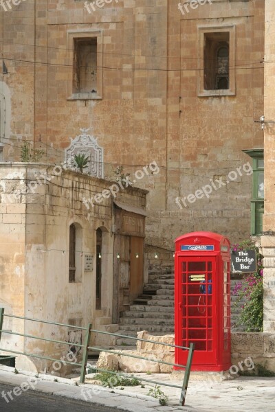 Malta Valetta Phone Booth Red Free Photos