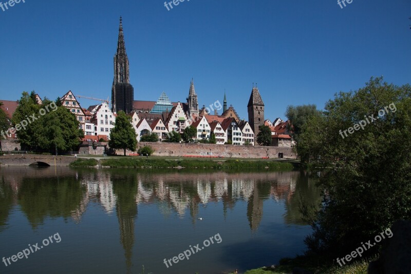 Ulm City Building Architecture City Wall