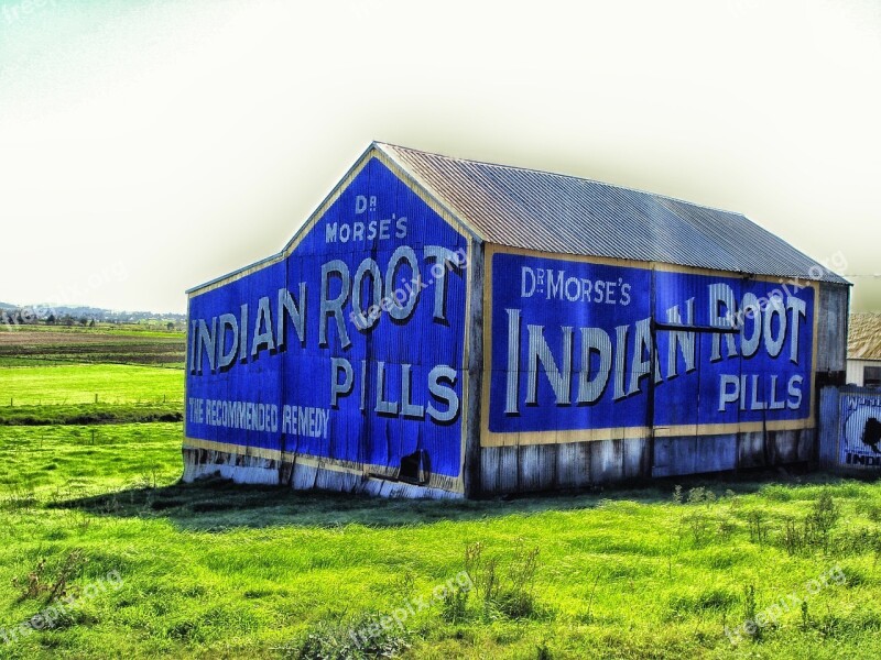 Australia Landscape Scenic Barn Sign