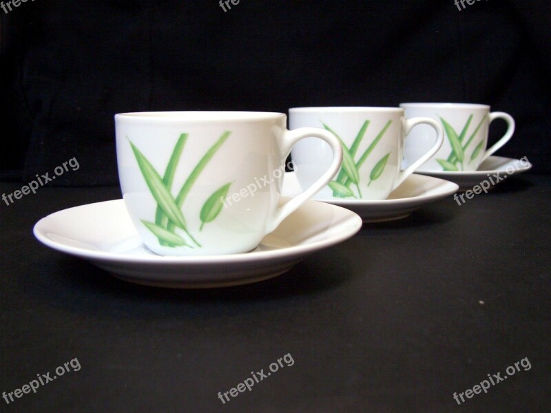 Coffee Cup Diagonal Green White Free Photos