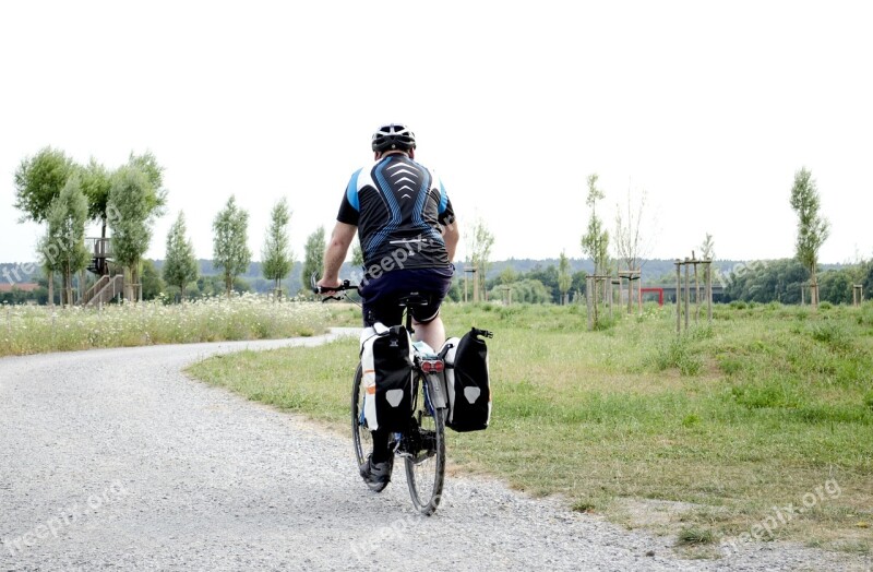 Cyclists Bike Cycling Sport Sky