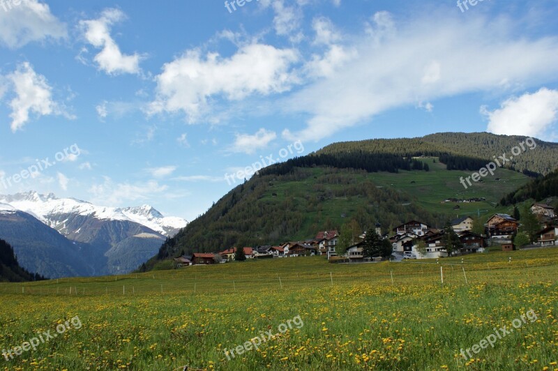 Medel Switzerland Landscape Scenic Mountains