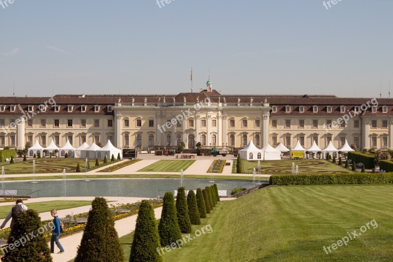 Blühendes Baroque Ludwigsburg Germany Building Famous Baroque Building