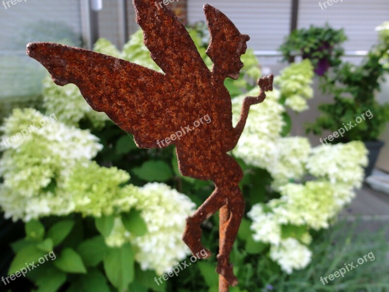 Fee Flower Plug Rust Rusty Figure