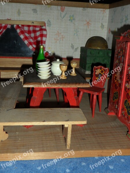 Dolls Houses Old Furniture Doll's House Play