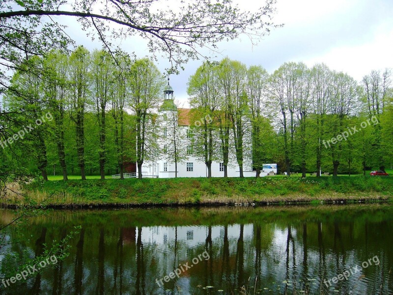 Ahrensburg Castle Palace Trees Water