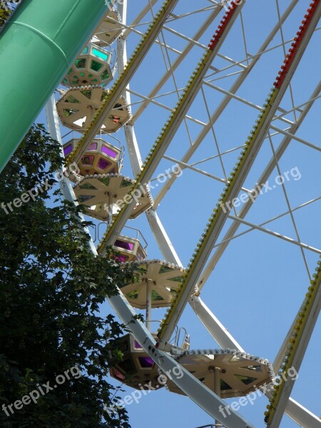 Ferris Wheel Gondolas Folk Festival Year Market Ride