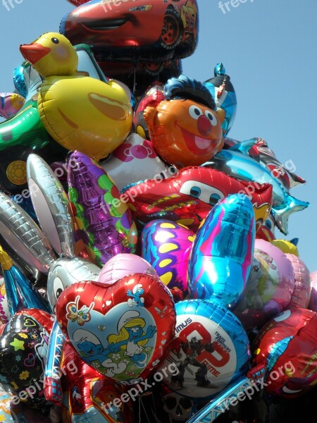 Balloons Air Balloon Seller Colorful Float Fair