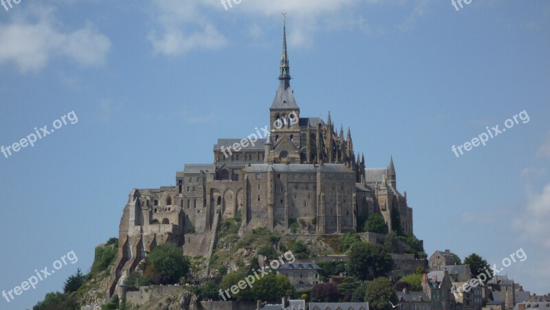 France Le Mont Saint Michel Normandy Free Photos