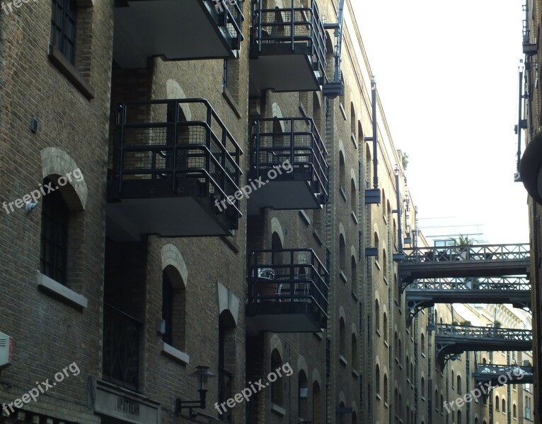 London Warehouse Flats City Building Architecture