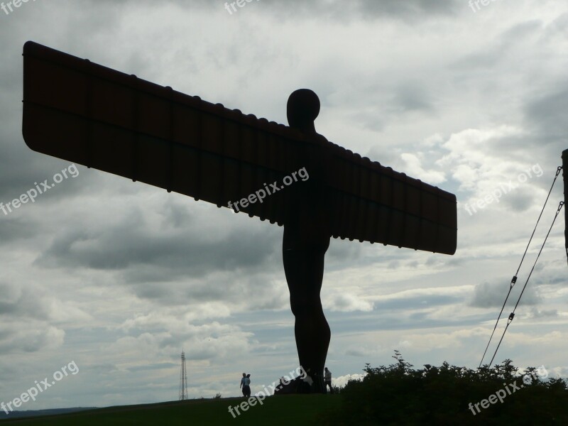 Angel North Dusk Angel Of The North Sunset