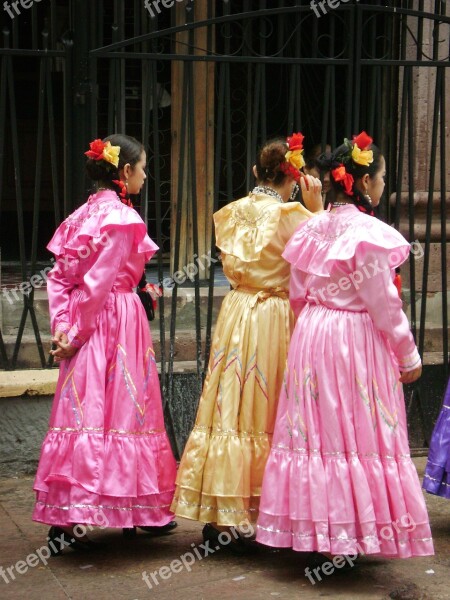 Dressed Folk Danza Folklorica Traditional Free Photos