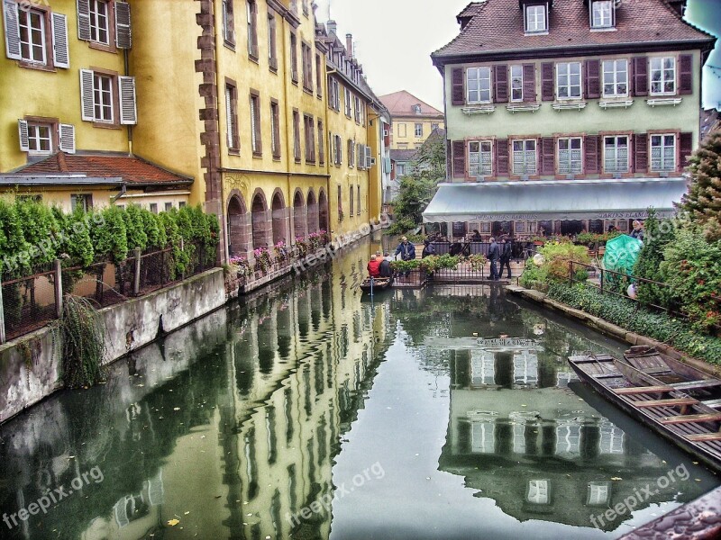 Colmar France Buildings Town Trees