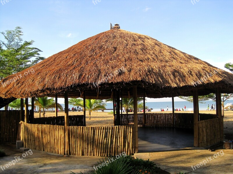 Africa Thatch Roof Lapa Entertainment Area Reed Walls