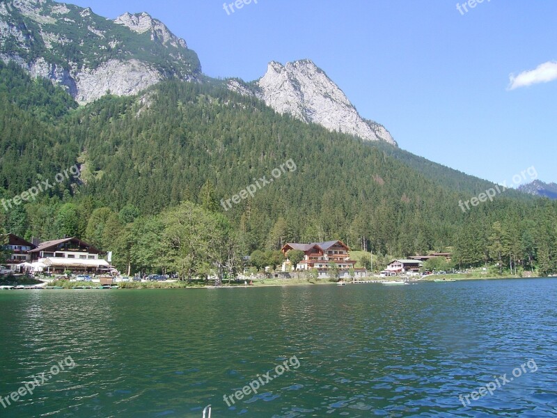 Hintersee Water Blue Reflections Free Photos