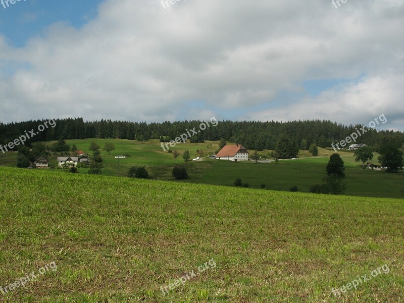 Schonach Nature Sky Mountain Clouds