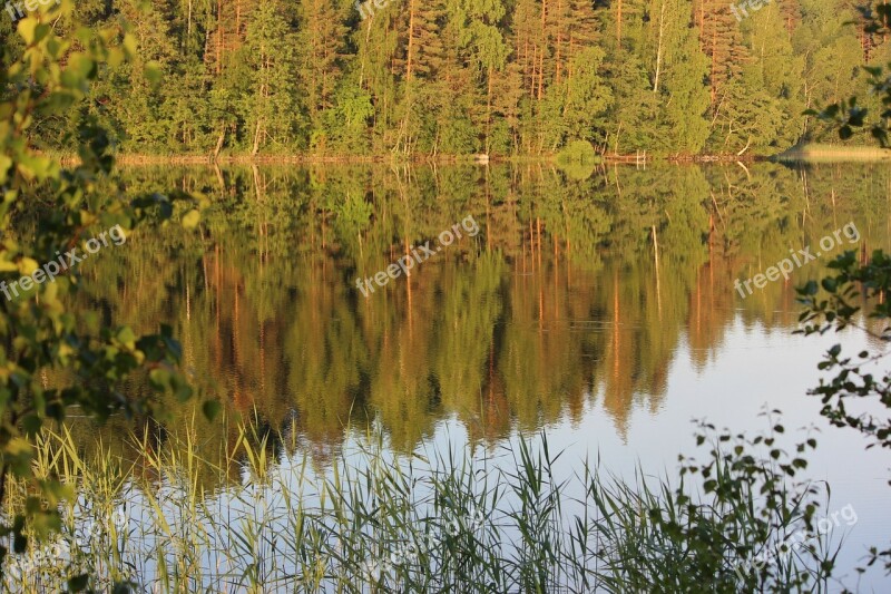 Saimaa Lake Daybreak Landscape Free Photos