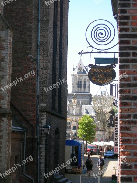 Delft Netherlands Holland Street Shops