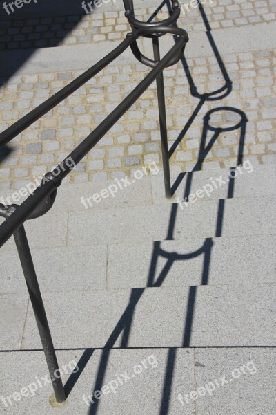 Railing Shadow Sun Stairs Staircase