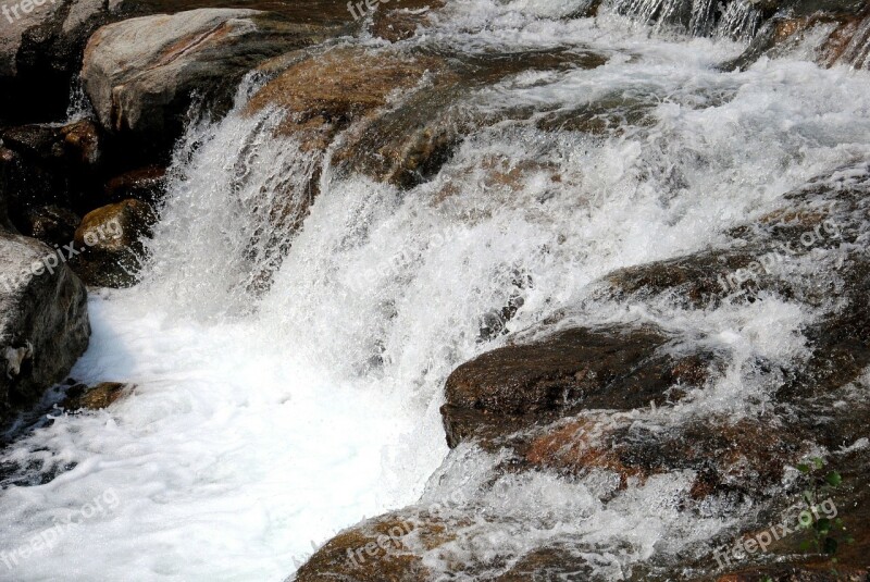 Water River Stream Waterfall Nature