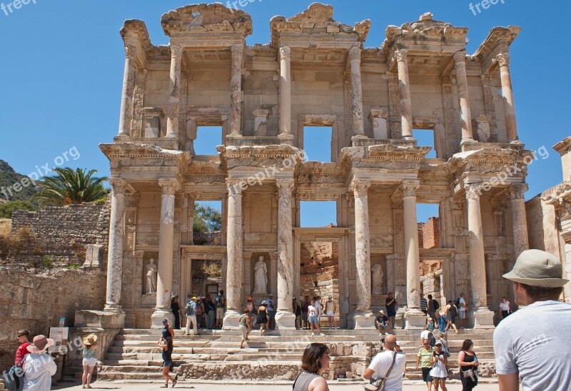 Library Of Celsus Ancient Roman Building Ephesus