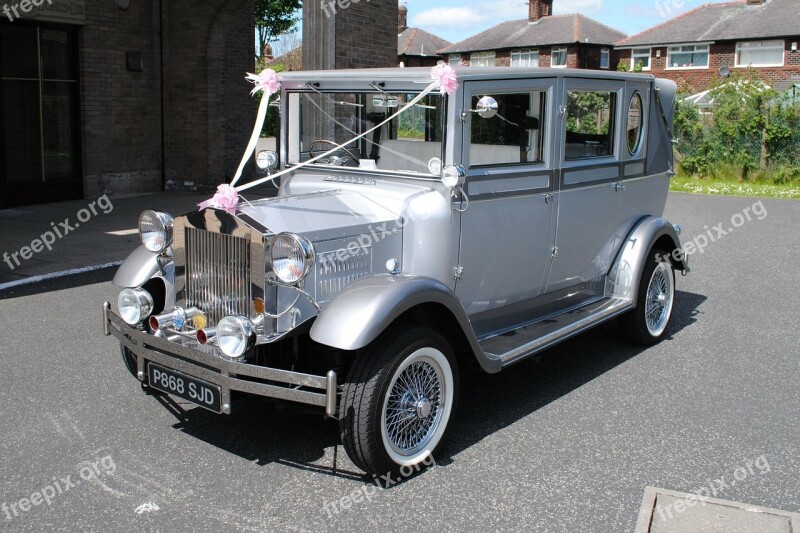 Wedding Car Vintage Old Rolls-royce