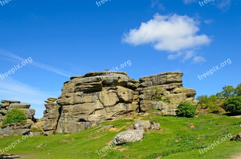 Landscape Spring Rock Stone Wall