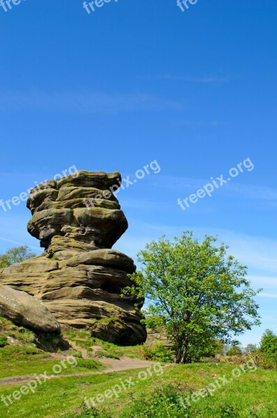 Landscape Spring Rock Stone Wall