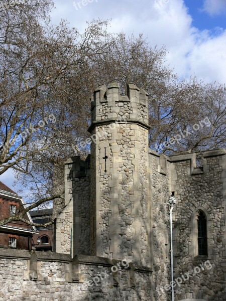 Tower Tower Of London London Wall Grey