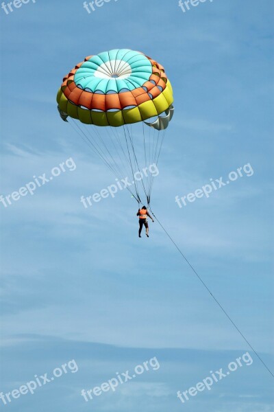 Parasailing Controllable Parachuting Parachute Fly Bird's Eye View