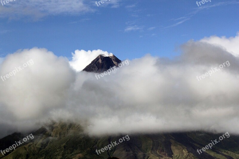 Mayon Volcano Volcano Ash Volcanic Ash Clouds