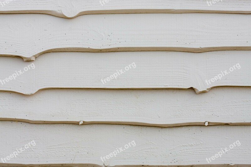 Wood Wooden Slats White Painted