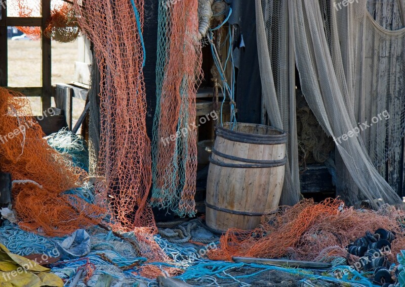 Old Fishing Nets Nets Netting Old Tatty