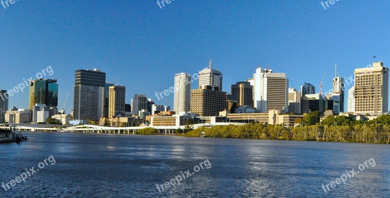 Brisbane City River Queensland Australia