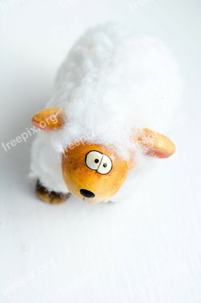 Easter Sheep Decoration Background Toy