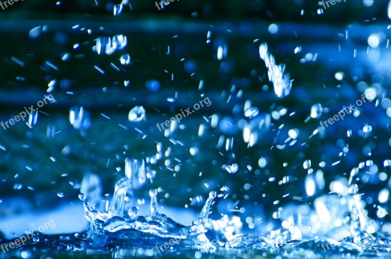 Water Drop Rain Falling Pouring Photo