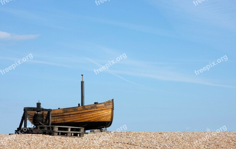 Fishing Boat Boat Wooden Wooden Fishing Boat Blue