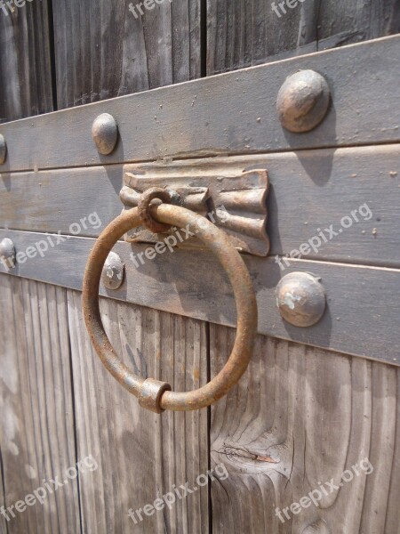 Knocker Knock Gate Wood Metal