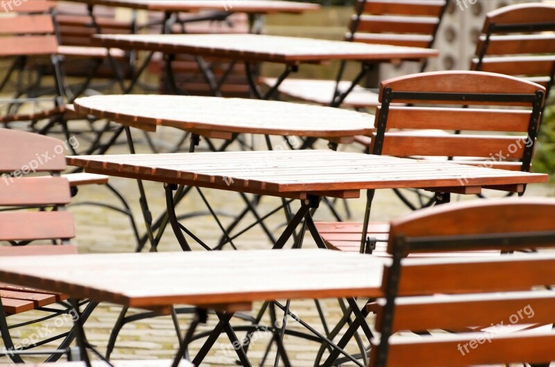 Tables Chairs Table Restaurant Garden