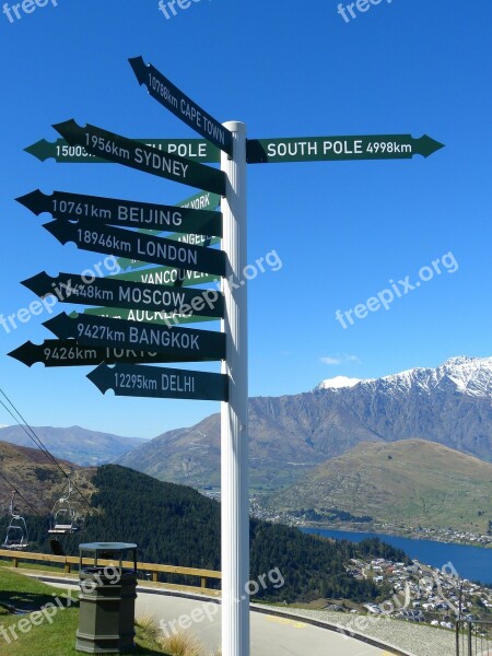 Pointer Queenstown Lake Wakatipu Mountains Beijing