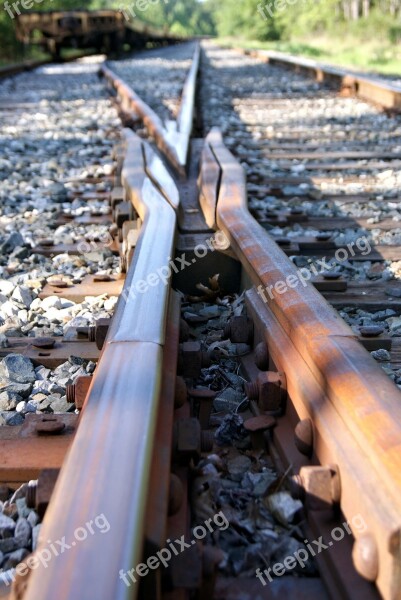 Railroad Tie Train Rust Journey