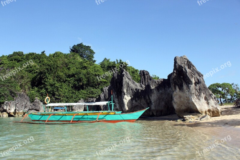 Beach Summer Place Rock Stone Stone Formation