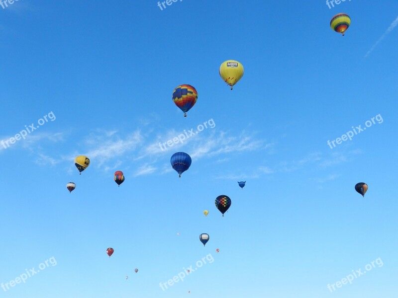 Balloon Hot Air Balloon Colorful Wind Wind Direction