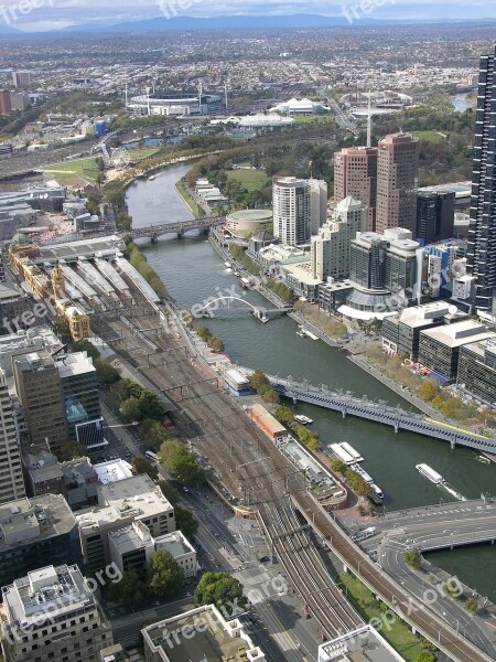 Southbank Melbourne Victoria Australia River