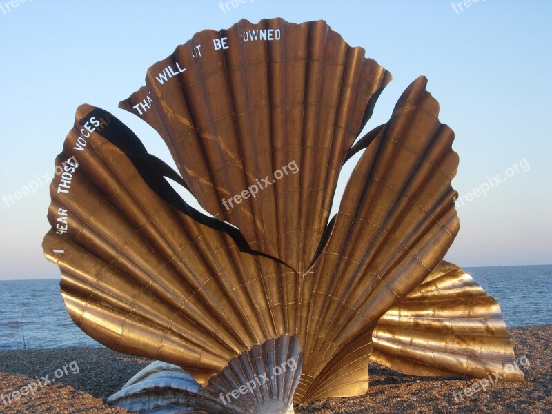 Aldeburgh Scallop Beach Sculpture Thorpeness