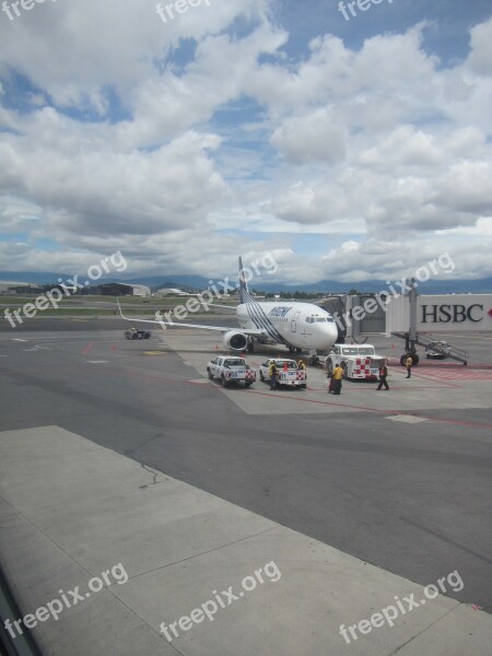 Airport Mexico Plane Aviation Sky