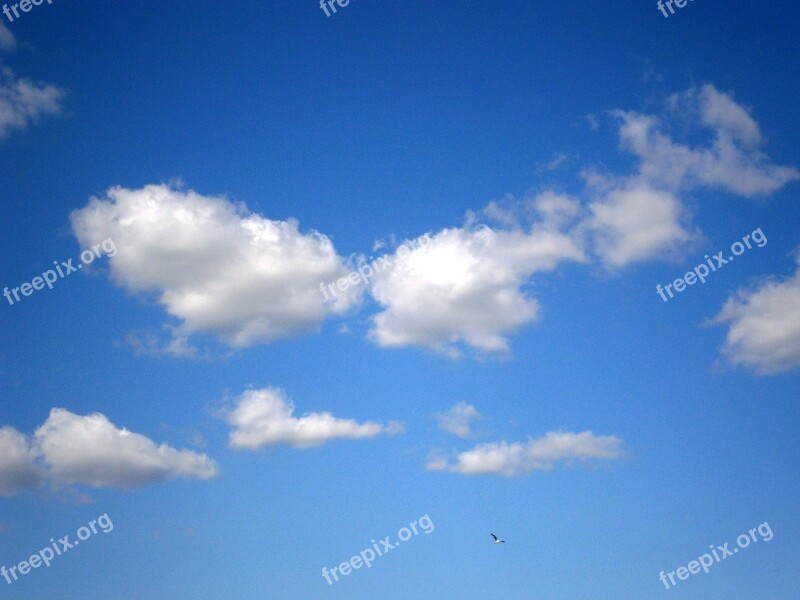 Clouds Clouds Form Sky Blue White